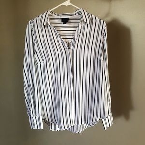 Worthington Striped Button Down Size S